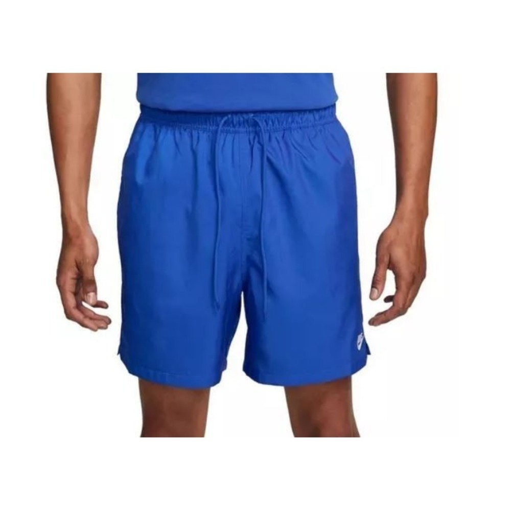 Nike Club‎ Woven Flow Shorts Men Medium Blue Above the Knee Pockets 6 inch